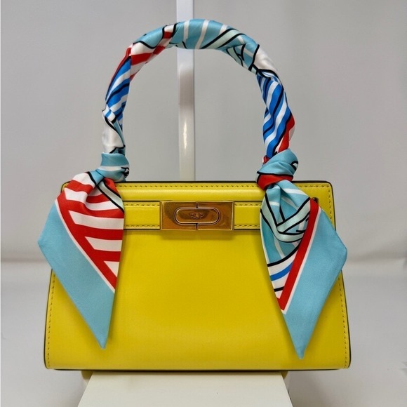 Tory Burch Lee Radziwill Petite Bag in Lemon Drop - Picture 7 of 13